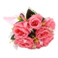 thumbnail image 2 of Ramos de boda Seda y plástico Romántico Exquisito Mango cómodo Hermoso ramo de novia para decoración del hogar Rosa, 2 of 14