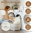thumbnail image 5 of Canddidliike Machine Washable Electric Bed Warmer with Dual Controller 9 Heat Setting and 9-Hour Auto Off and Overheat Protection, Electric Mattress Pad for Bedroom, Full Size, White, 5 of 11