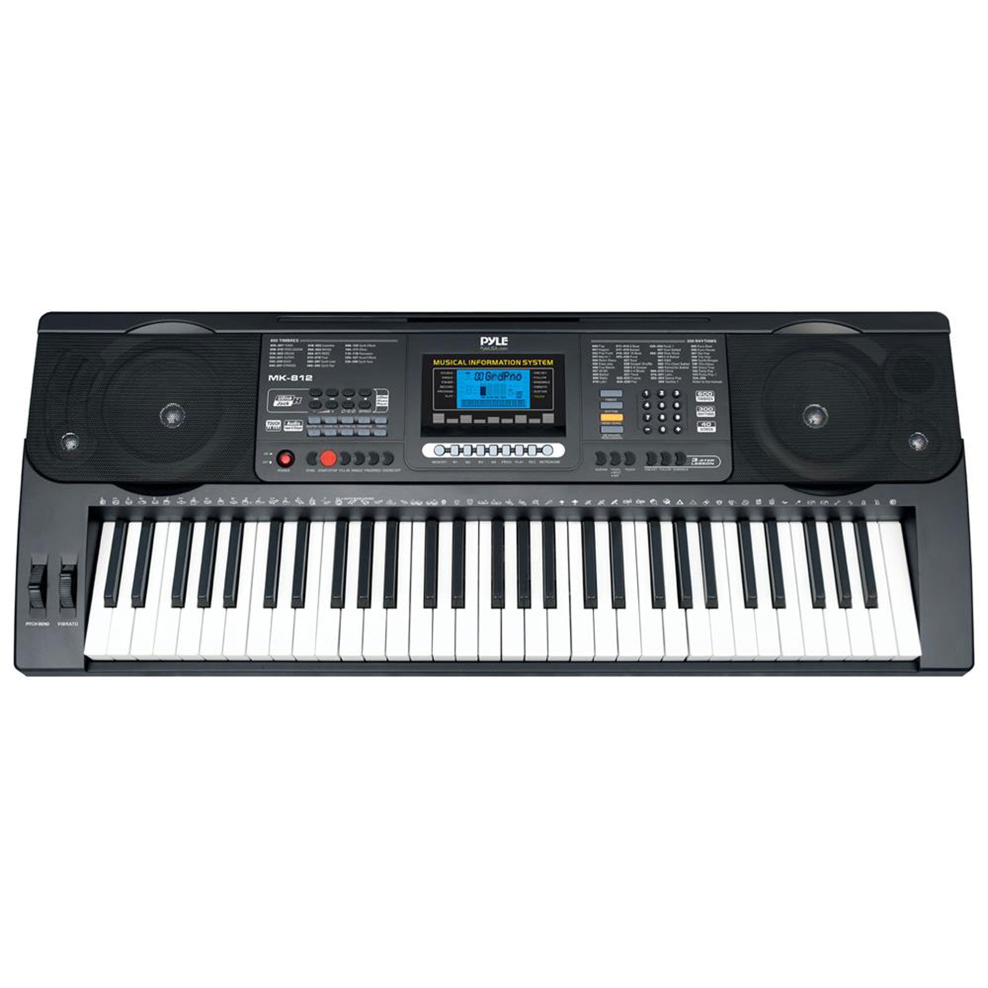 Pyle 61 Keys Digital Electronic Piano Keyboard, Portable Musical