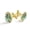 Color 2, variant on Men's Classic Stainless Steel, Swimming Sea Turtle Flowers Bouquet Cufflinks Business Wedding Shirts, Golden
