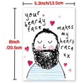 thumbnail image 2 of Tarjeta de San Valentín BENNLOOS divertida para él con sobre, 2 of 6