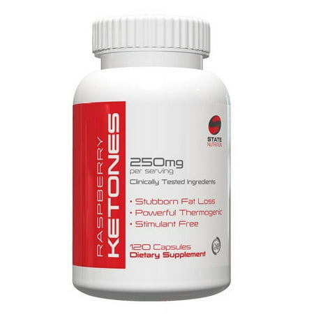 Genetic Solutions 837654987834 Raspberry Ketones 100% Natural Weight Loss Supplement 120 Capsules 25