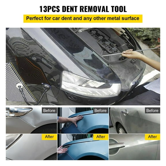KFFKFF Dent Repair Kits with 8 Taper Head and S-Hook for Car Auto Body Dents Hail Damage Removal Set