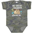 thumbnail image 3 of Inktastic My Great Grandpa Loves Me with Sloth and Hearts Boys or Girls Baby Bodysuit, 3 of 5
