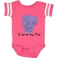 thumbnail image 3 of Inktastic I Love My Tia Elephant Purple Boys or Girls Baby Bodysuit, 3 of 5