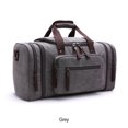 thumbnail image 3 of tredstone Sac à Bagages Grande Capacité en Toile Voyageant dans un Sac Week-End de Style Rétro pour Hommes et Femmes Gris, 3 of 6
