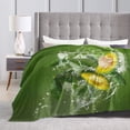 thumbnail image 4 of Kll Fleece Blanket Plush Throw Blanket Friut Avocado,Soft Fuzzy Cozy Flannel Blanket For Couch Sofa Bed.(50"X40"), 4 of 9