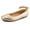 Golden PU, variant on Bocca Girl's Silver Glitter Ballet Flat Ankle Strap Ballerina Flat Shoes Size 3