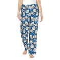 thumbnail image 2 of Picia Swan Birds Womens Soft Woven Cotton Elastic Waistband Sleep Pajama Pant Lounge Sleep Pant With Pockets And Drawstring-X-Large, 2 of 9