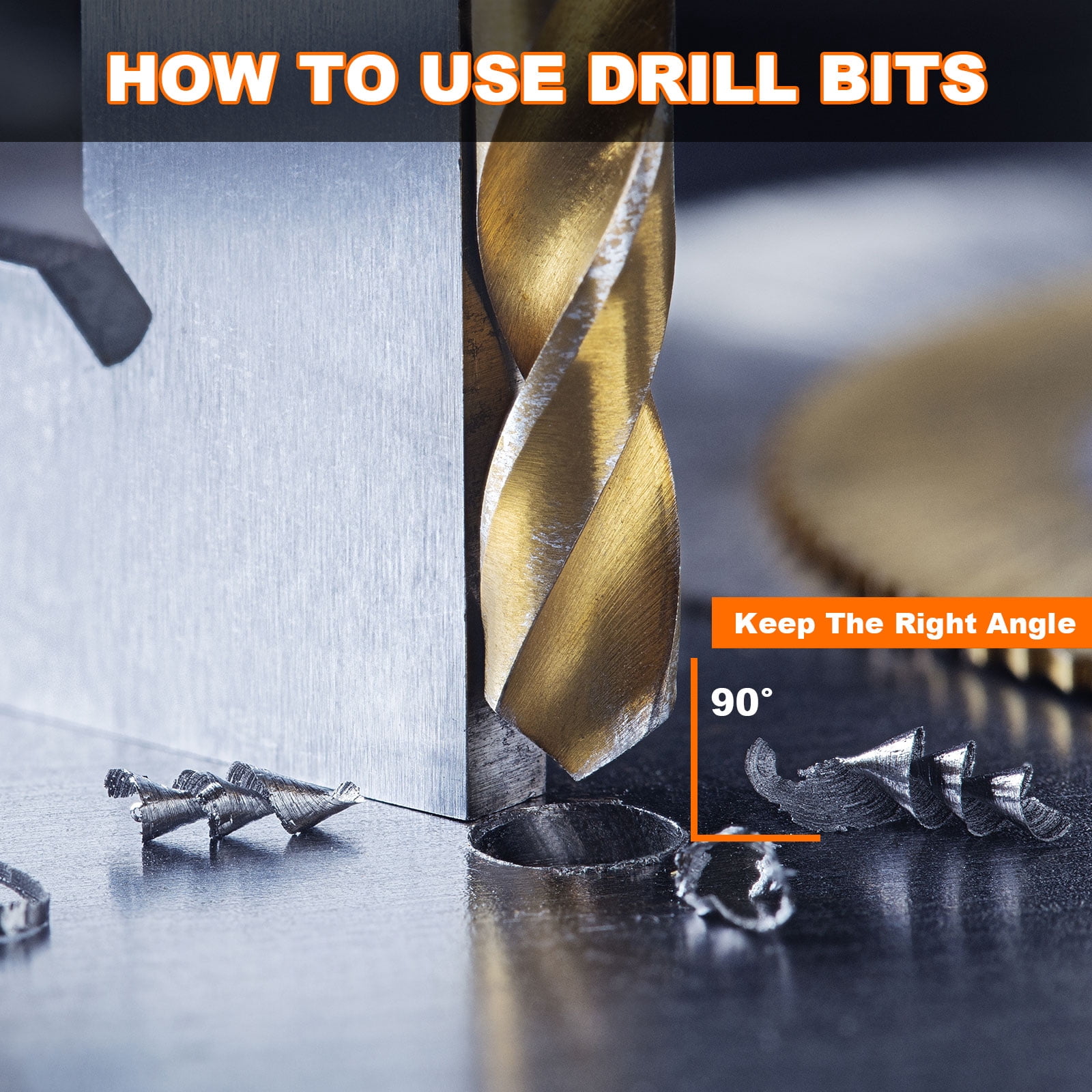 15pcs M35 Cobalt Drill Bit Set 4.9mm Cobalt High-Speed Steel