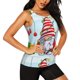thumbnail image 2 of Balery Funny Christmas Gnome Camiseta sin mangas estampada ligera para mujer, tops de entrenamiento sin mangas, camisetas de yoga transpirables de secado rápido.-Large, 2 of 7