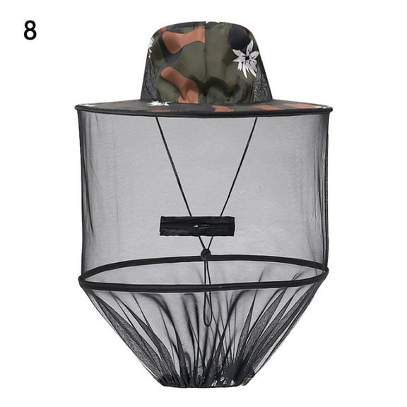 Summer Casual Hidden Net Mesh Insect Bee Protection Fishing Cap Mosquito Hat Outdoor Sunscreen Repellent Protection 8