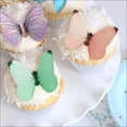 thumbnail image 2 of Edible Butterflies - Small Assorted Pastel Set of 24 - Cake and Cupcake Toppers, Decoration, 2 of 5