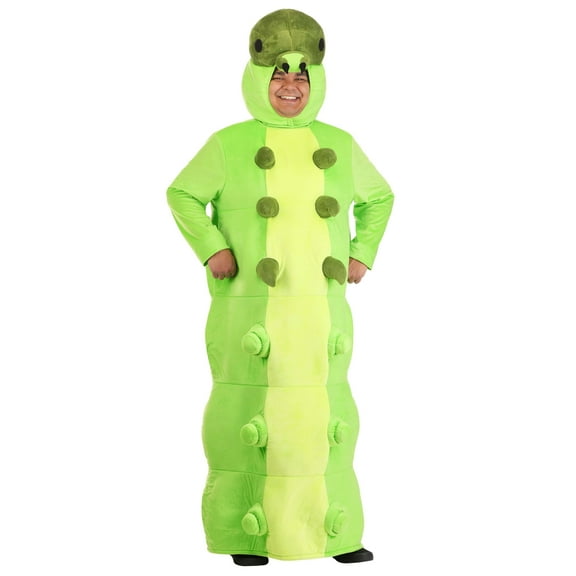 Plus Size Green Caterpillar Costume for Adults