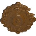 thumbnail image 3 of 30 1/2"W x 20"H x 1 1/2"P Strasbourg Ceiling Medallion, Hand-Painted Smokey Topaz, 3 of 4