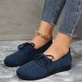 thumbnail image 5 of BRGZLK Flat Round Toe Weave Shallow Cut Hollow Breathable Sleeve Sole Work Shoes, 5 of 6
