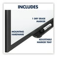 thumbnail image 2 of Quartet Mfg. Classic Series Total Erase Dry Erase Board, 60 X 36, White Surface, Black Frame, 2 of 10