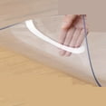 thumbnail image 4 of Clear Plastic Table Cover Rectangle, Easy Clean Desk Chair Mat for Hardwood Floor, strong Plastic Floor Protector Mat, for Wood and Tile Floors 12in 16in, 4 of 5