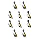 thumbnail image 2 of Cepillo para palos de Golf Eigraketly portátil ergonómico doble cara herramienta de limpieza Amarillo sin tapa 10Conjunto, 2 of 6