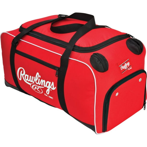 Rawlings Covert Player Baseball Duffle Bag, Scarlet