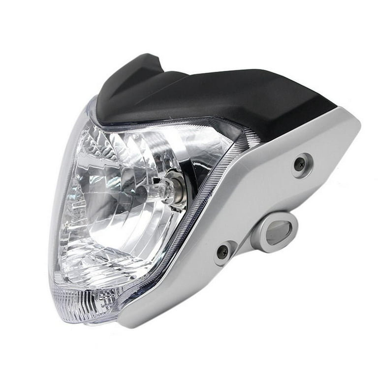 Universal Motorcycle Headlight, Bike , Gray, Size: As described