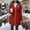 🔥 Red, variant on Sentmoon Women Coats Winter Jackets Cute Gifts for Women Women Printing Long-Sleeved Zipper Pockets Hooded -Padded Jacket Coat Blouse Fall and Winter for Holiday Gifts