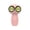Pink-As Shows, variant on Owl Handheld Fan, USB Rechargeable Mini Fan with Digital Display, 3 Speed Settings, Compact Personal Fan for Travel, Office, Outdoor Activities, Ultra Quiet and Powerful