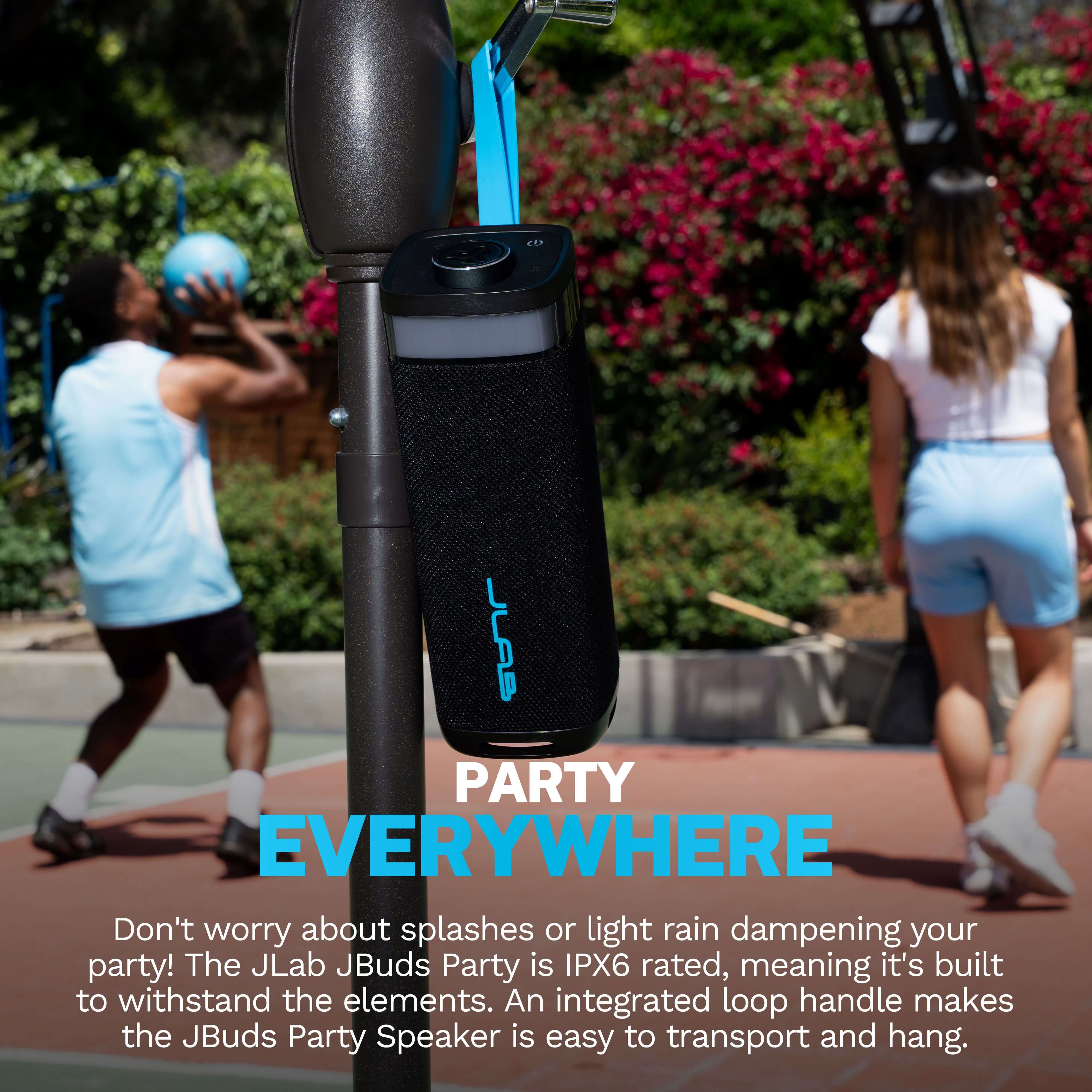 JLab JBuds Party Portable Bluetooth Speaker, Black photo 3