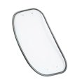 thumbnail image 4 of Motorcycle Oval Windshield Clear Front Windscreen Spoiler Air Wind Deflector Guard Shield Universal Fit Transparent, 4 of 5