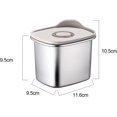 thumbnail image 2 of HUGFEGWE Stainless Steel Food Storage Containers with Airtight Lids Set, Leakproof Meal Prep Containers, Airtight Kimchi Containers Reusable, Stackable/Oven/Dishwsher/Freezer Safe 600ML CJB91-77772, 2 of 7