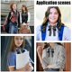 thumbnail image 5 of Corbata negra a rayas, corbata de uniforme, corbata ajustable, accesorios para mujer, ideal para disfraces escolares y cosplay., 5 of 5
