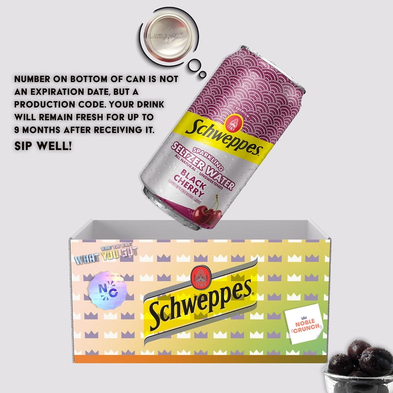 Schweppes Dry Grape Ginger Ale (12, 20oz bottles) - Black Cherry