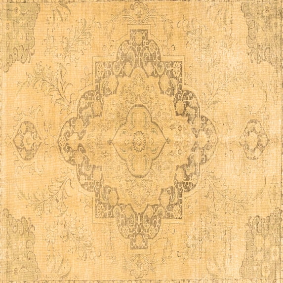 Ahgly Company Indoor Square Persian Brown Traditional Area Rugs, 6' Square