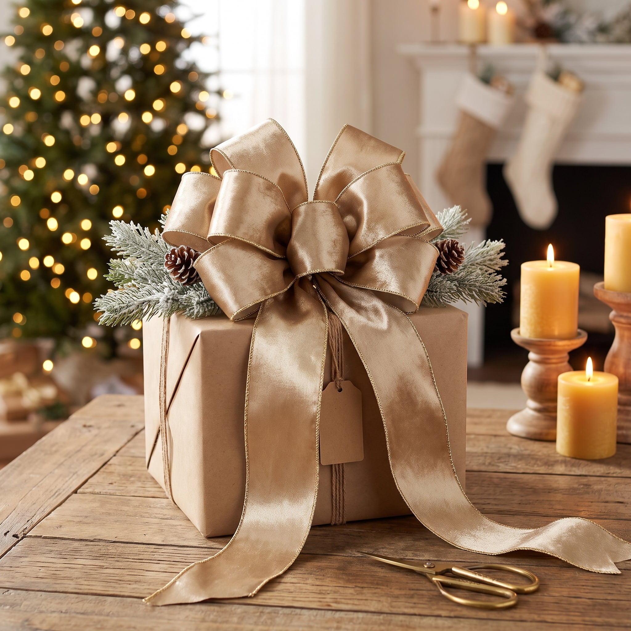 Gold Velvet Christmas Ribbon, 3.5" x 30', by Holiday Time