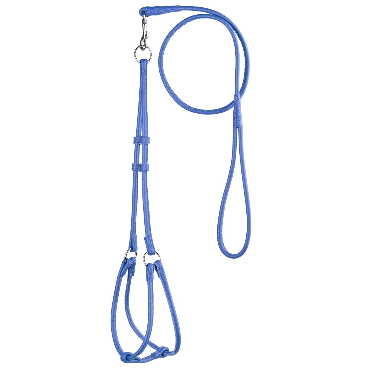 Elevate Your Pet's Style: Soft Leather Round Step-In Harness + Round Lead Combo