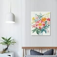 thumbnail image 3 of Nawypu  Colorful Wildflower Wall Art Print - Natural Botanical Plant Canvas Print - Watercolor Blooming Floral Flower Artwork for Garden Farmhouse Decor 16x20 inch, 3 of 4