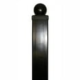 thumbnail image 2 of ALEKO Black Steel Gate Post 9' x 3.5" x 3.5" for Dual Swing Driveway Gates - Set of 2, 2 of 5