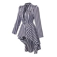 thumbnail image 5 of FASHOFT Vintage Steampunk Halloween For Women Striped Long Dress Retro Cosplay Outfit For Masquerade Dress Up Party Gothic Stage Attire Vintage Halloween L, 5 of 8