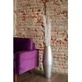 thumbnail image 5 of Green Floral Crafts 27-inch Natural Bamboo Cylinder Floor Vase Wooden for Dried Flowers Branches Perfect Spa Office Dining Living Room Entry Way Home Decoration, Lacquer Silver Tone, 5 of 7