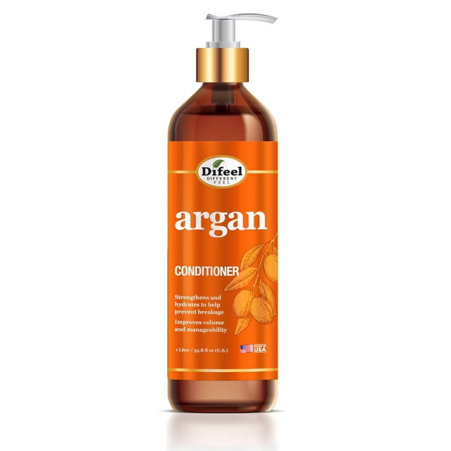 Acondicionador Difeel Elevated Argan 33.8 oz. - Acondicionador natural sin parabenos para el cabello Acondicionador de aceite de argán natural