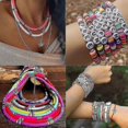 thumbnail image 2 of 4000pcs Clay Beads For Jewelry Bracelet Making Kit 6mm 24 Colors Flat Polymer, 2 of 4