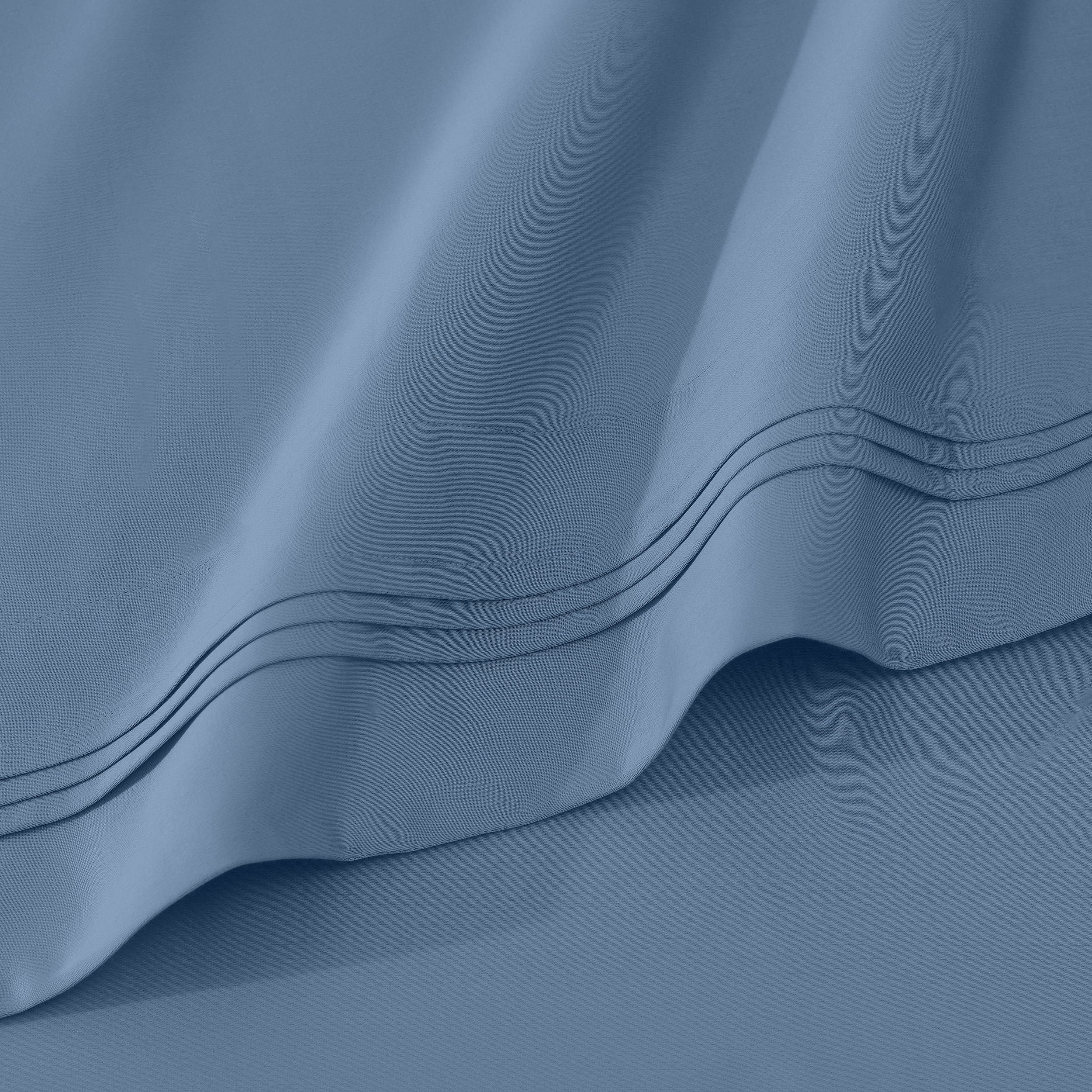 Superior 1000 Thread Count Egyptian Cotton Sheet Set, Deep Pocket Bed Sheets, King, Medium Blue