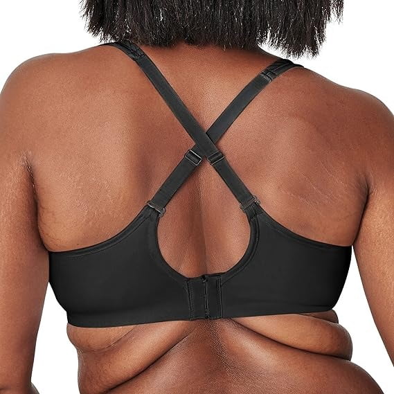 Women's Playtex US4699 18 Hour Bounce Control Wirefree Bra (Black 38DD)