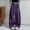 Purple, variant on Girls Embroidered Sweatpants with Pockets Baggy Casual Cute Elastic Waist Drawstring Kids Wide Leg Pants Purple 6-14