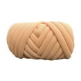 thumbnail image 3 of Hilo grueso, hilo grueso voluminoso, nudo trenzado suave tejido a mano, hilo tubular gigante, naranja claro, 3 of 9