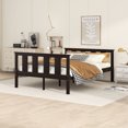 thumbnail image 5 of Bellemave Full Size Platform Bed Frame with Slat Headboard and Footboard, Pine Wood Frame Bed, No Box Spring(Expresso), 5 of 8