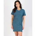thumbnail image 6 of Real Essentials 3 Pack: Women's Nightshirt Short Sleeve Soft Nightgown Sleep Dress With Pocket (Available In Plus Size), 6 of 6