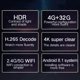 thumbnail image 3 of Kuymtek H96 Max Android 8.1 Set Top Box Quad-Core 4G RAM 32G ROM WiFi TV Box (AU)-235717.04, 3 of 9
