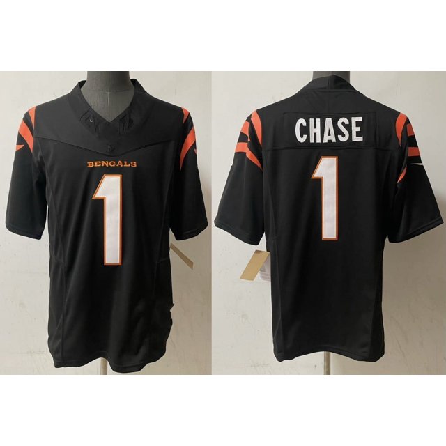 Football Jersey Tigers Bengals Retro Three Generations 9# Burrow 85#1#Chase Copy Player Name Jersey