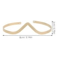 thumbnail image 2 of CRAFTHROU V Shaped De Para Mujer En Hierro Dorado Con Geométrico Y Ajuste Cómodo, 2 of 8